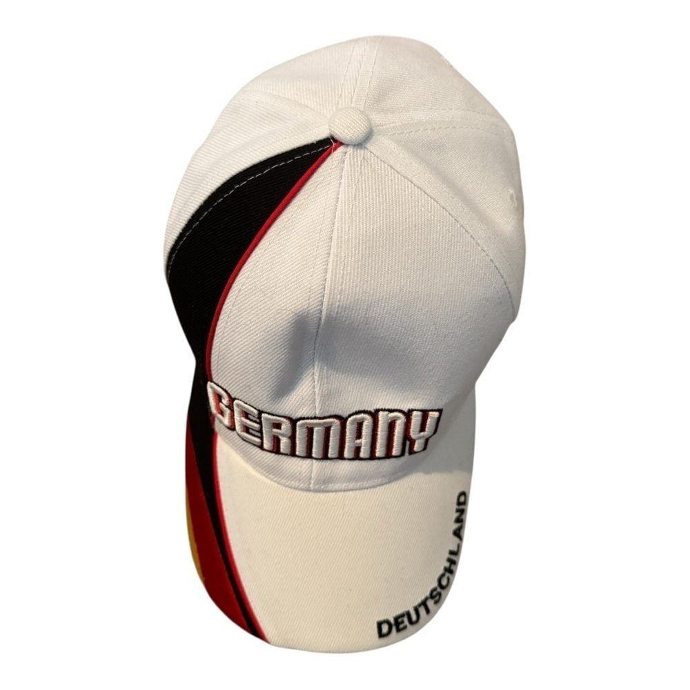 Germany Deutschland White Embroidered Patriotic Flag 2006 Strapback Hat - Picture 6 of 12
